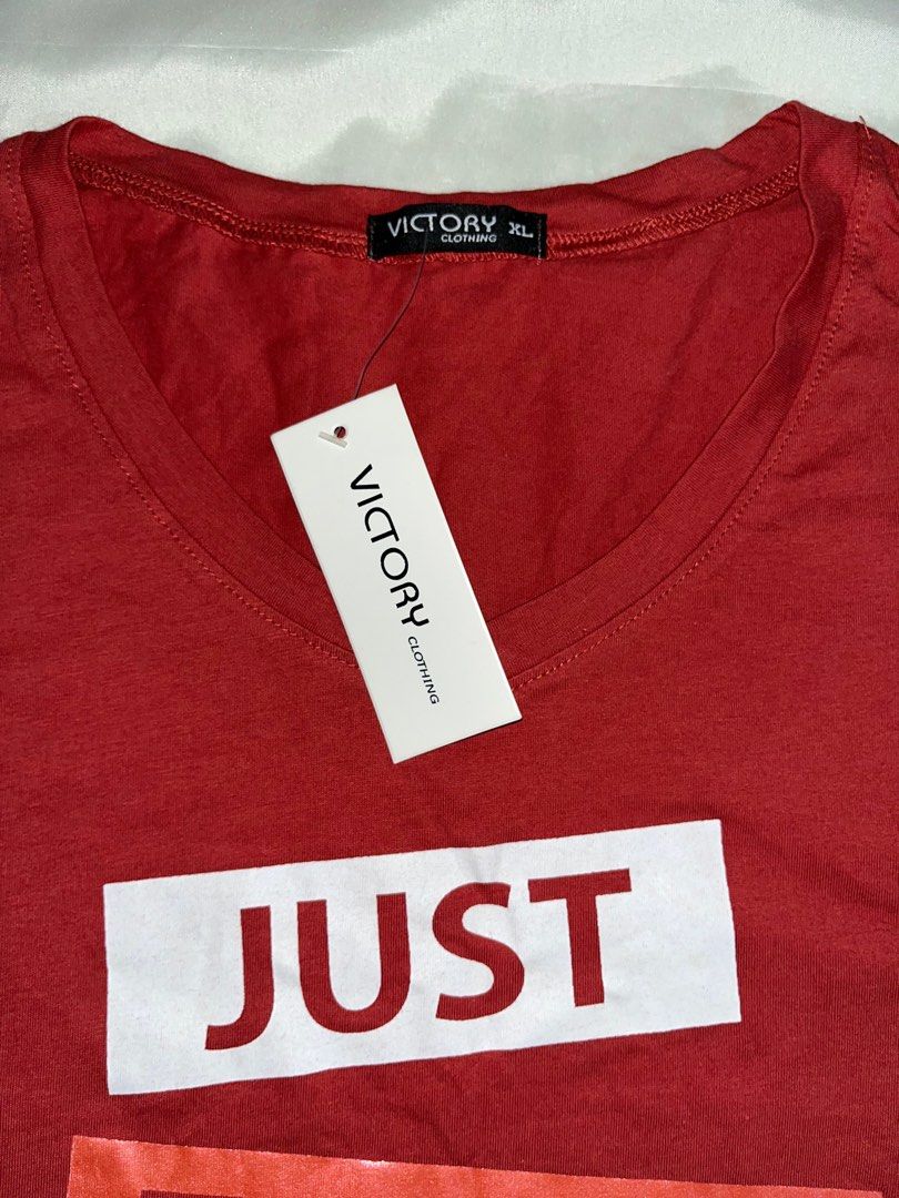 Victory V Neck Shirt, Size M-L (Category: Shirts) located in Quezon City. Submitted by MGcollection (Listing ID 1291595730, Image 2). Description: Size XL on tag but fits M-L.