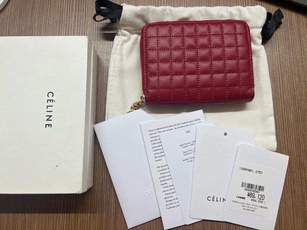 Vintage Celine C Charm Compact Zipped Wallet (Category: Luxury Bags & Wallets) located in Mandaluyong City. Submitted by nicamcm (Listing ID 1291566487, Image 2). Description: Vintage but never used and in excellent condition Complete with box, cards, and dust bag 6 card slots Originally 25,466 (23,500 discounted).