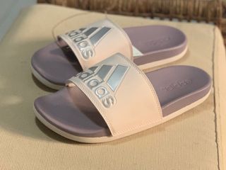 adidas womens comfort slides - purple - US 8