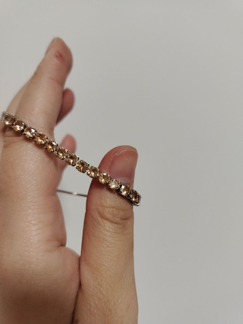 Yellow topaz tennis bracelet outlet