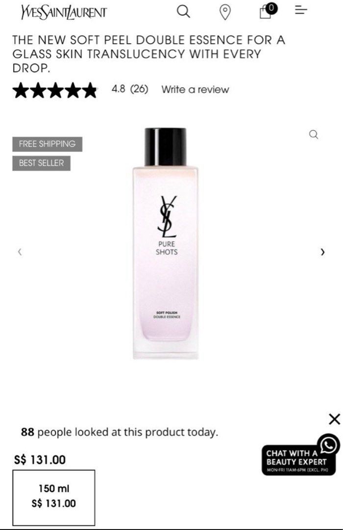 Double Essence Ysl Toner YSL Soft Polish DOUBLE ESSENCE 30ml ×5