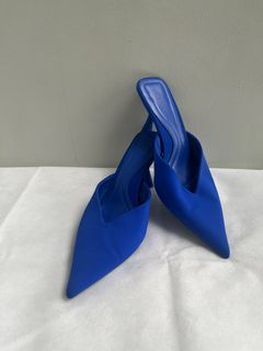 Zara Royal Blue Mules, Size 6US, Condition 8/10