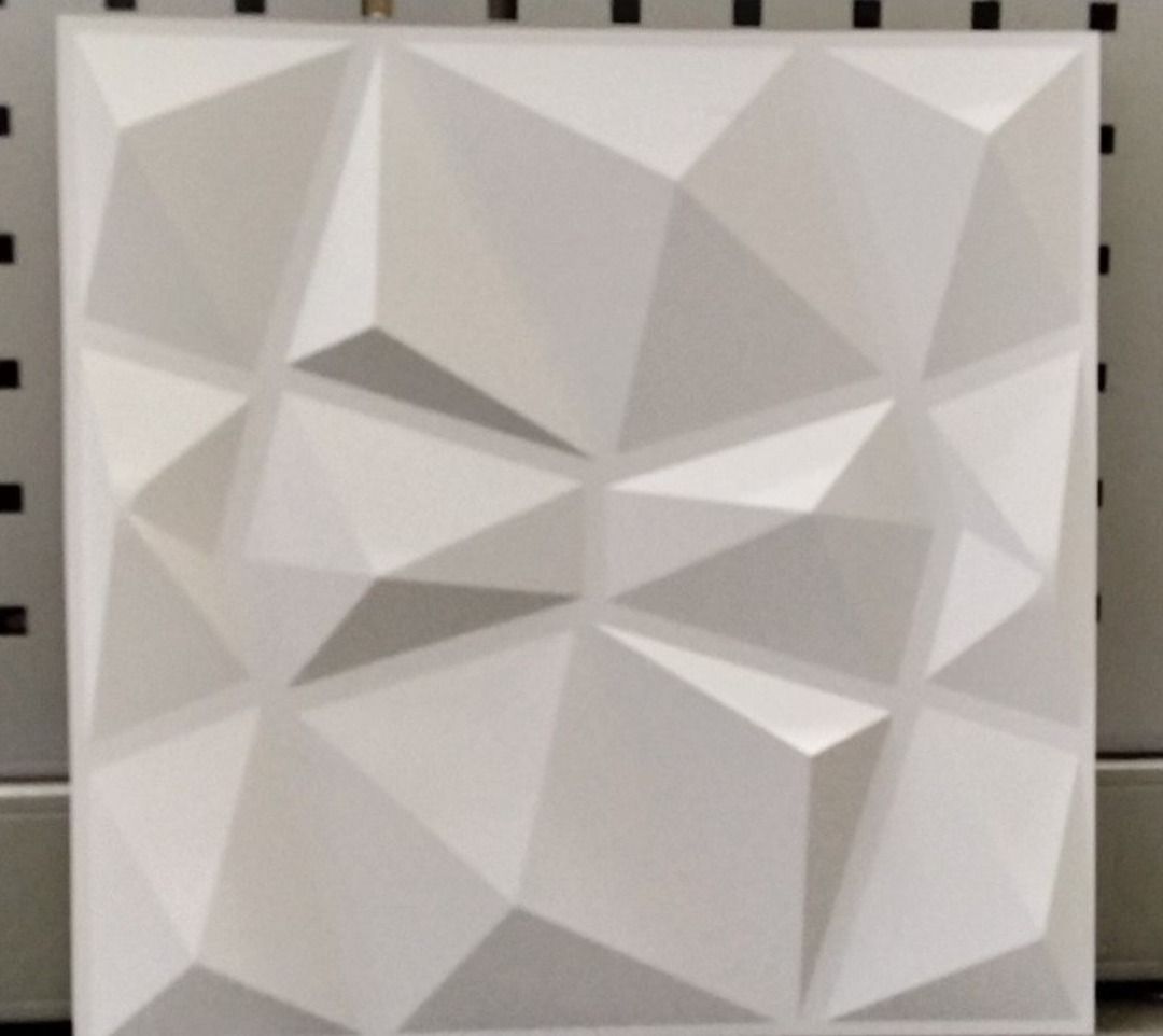 3D Decorative PVC Wall Clad, Flower/Square/Diamond (Category: Home Improvement Tools & Accessories) located in Manila. Submitted by trustradeglobal (Listing ID 1030595553, Image 2). Description: SKU: HL042, HL043, HL044 Design: Flower, Diamond, Square Decorative PVC wall with different design. Moisture-Proof, Sound-absorbing, Waterproof, Paintable, Eco-friendly. - 3D Wall made with PVC - Easy Installation - For Interior and Exterior wall - Theme: