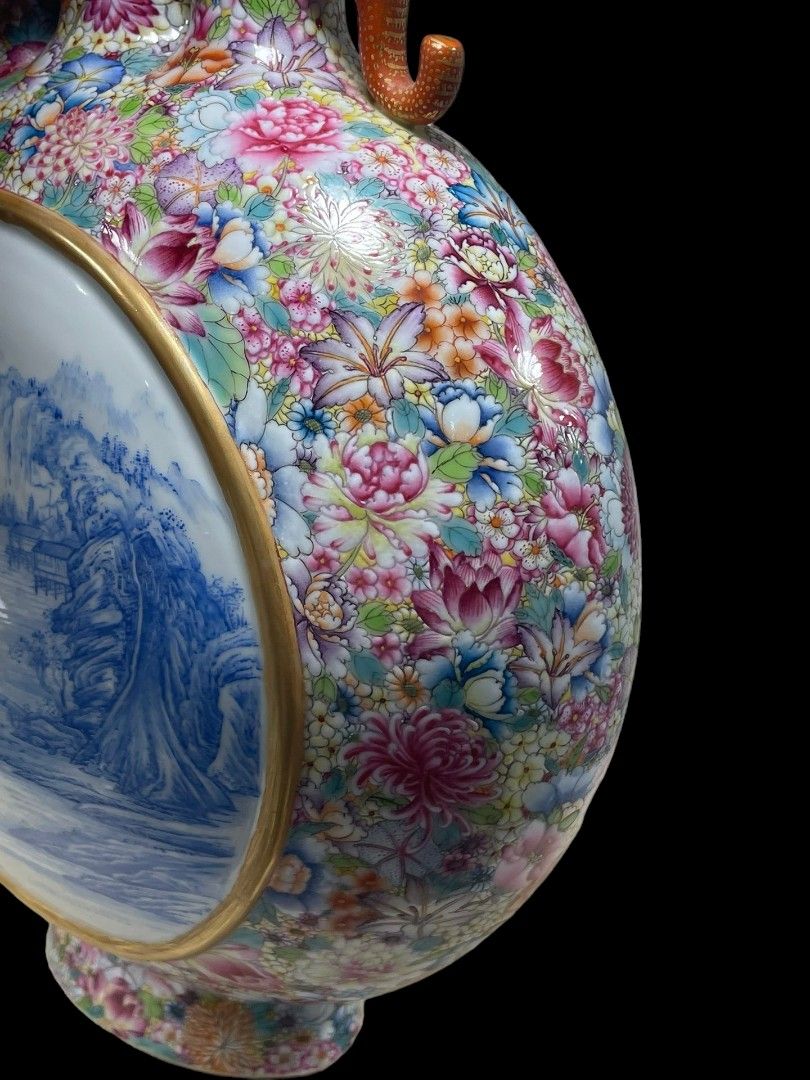 中国 景徳鎮 小皿10枚 唐物粉彩 唐蓮花紋 中国古董