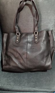 Accessorize Classic Leather Tote Bag