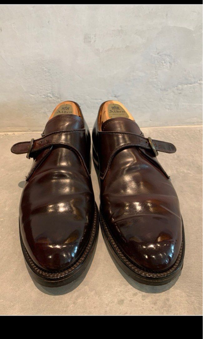 Alden 954 Shell Cordovan Single Monk Strap Men s Fashion
