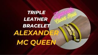 Alexander Mc Queen Leather Bracelet