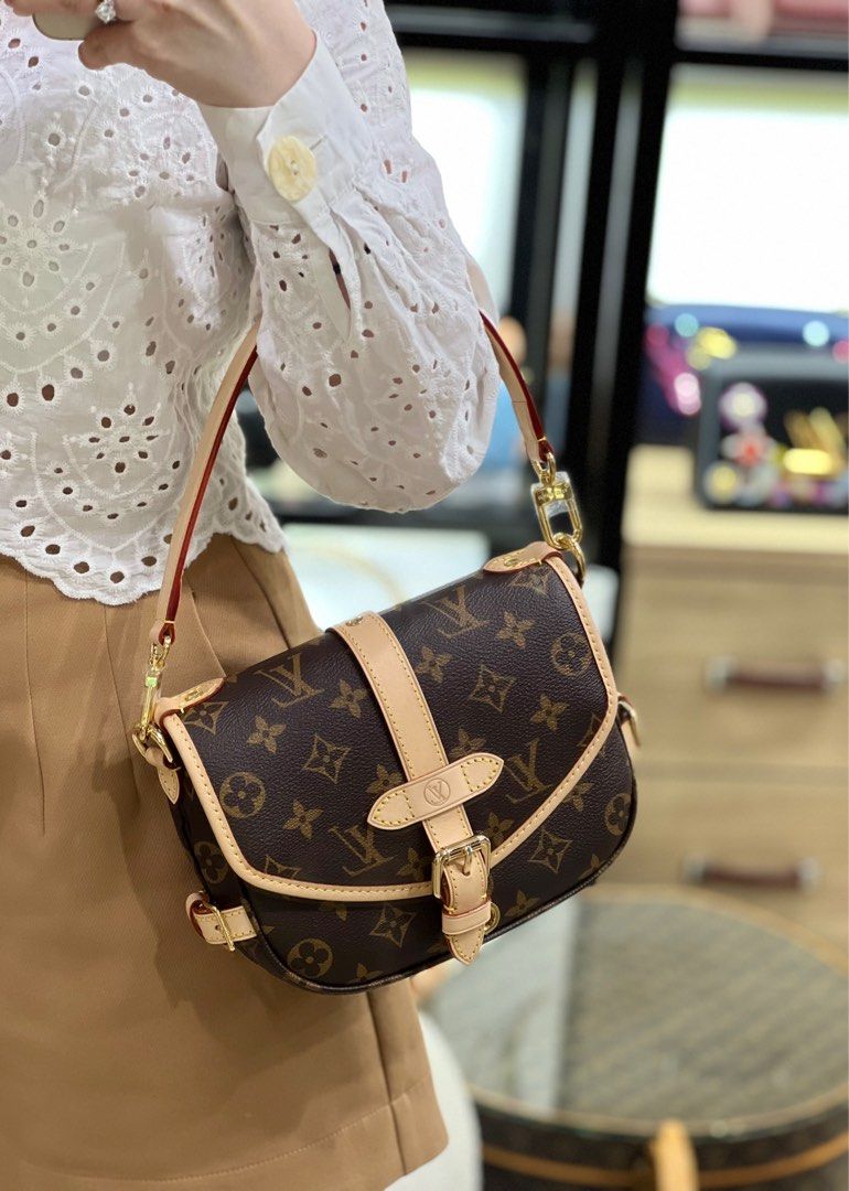 BN below RP Louis Vuitton Saumur BB Monogram Bag New Version