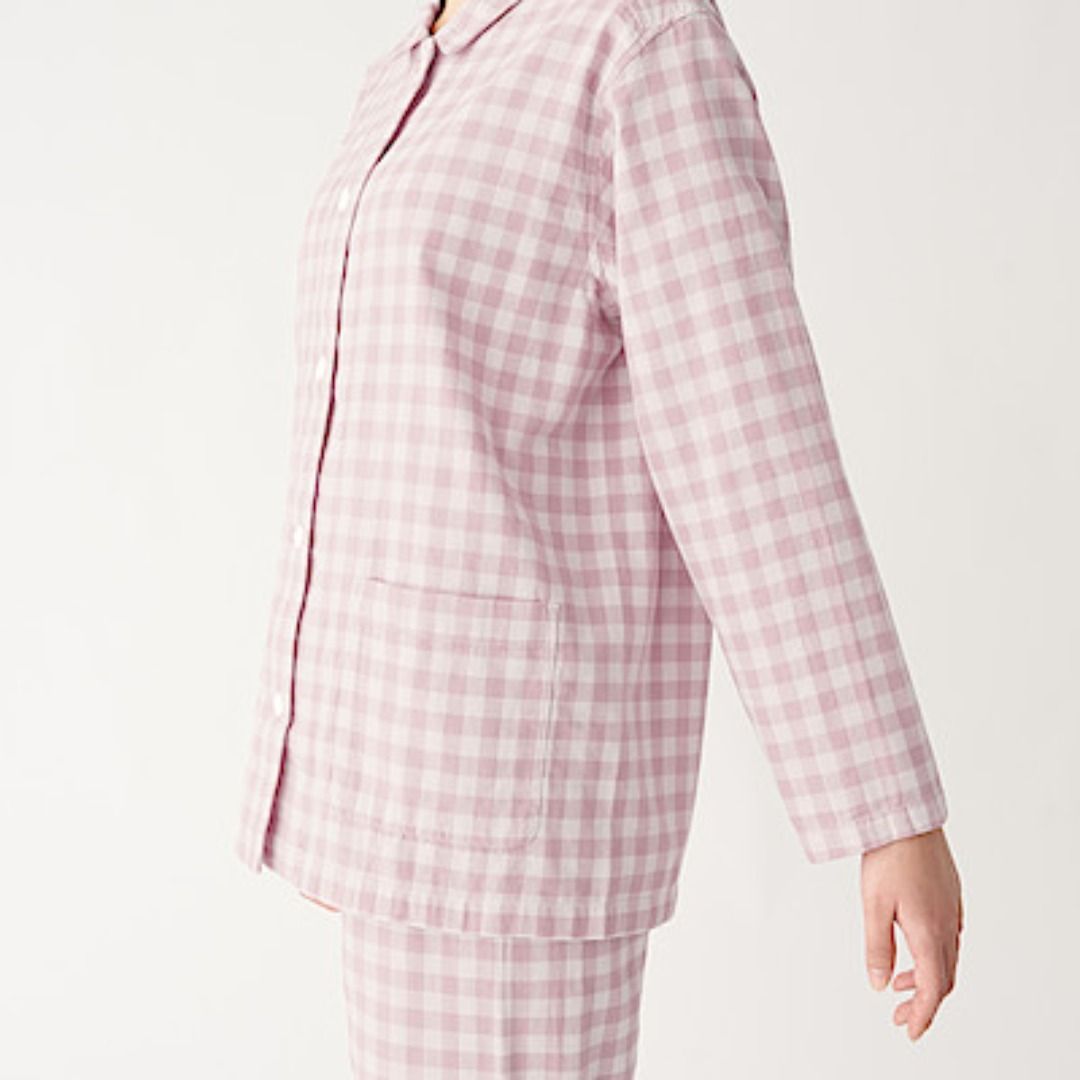 Women's Side Seamless Flannel Pajamas, Women's Pajamas