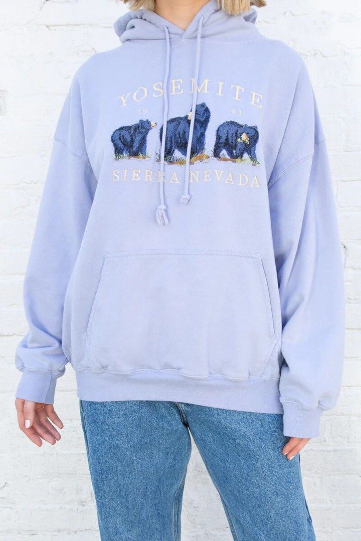 brandy melville blue yosemite hoodie Women s Fashion Coats Jackets and Outerwear on Carousell
