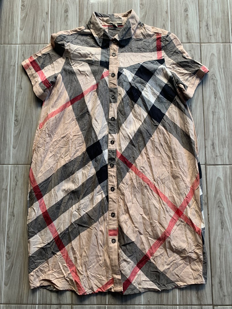 BURBERRY BRIT DRESS PLAID Women s Fashion Dresses Sets