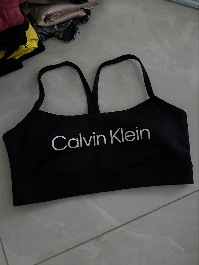 Buy Calvin Klein Performance Adjustable Sports Bra - Black