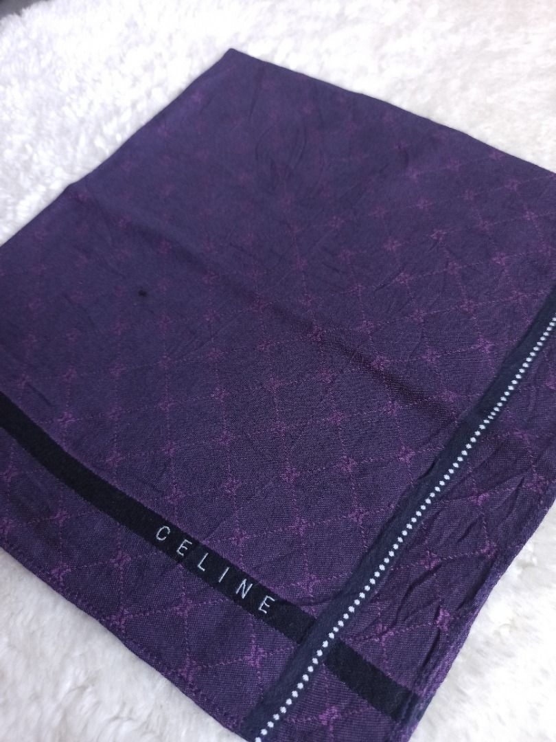 Celine Paris handkerchief (Category: Luxury Accessories) located in Mati. Submitted by surkayconsumergoodstraiding (Listing ID 1291845577, Image 3). Description: Kenzo handkerchief. for women From Japan box. buy 3 handkerchiefs to get 1 free scarf. With its dark color, this hanky is ideal as stains or dirt won't be easily visible, ensuring a neat appearance even after multiple uses..