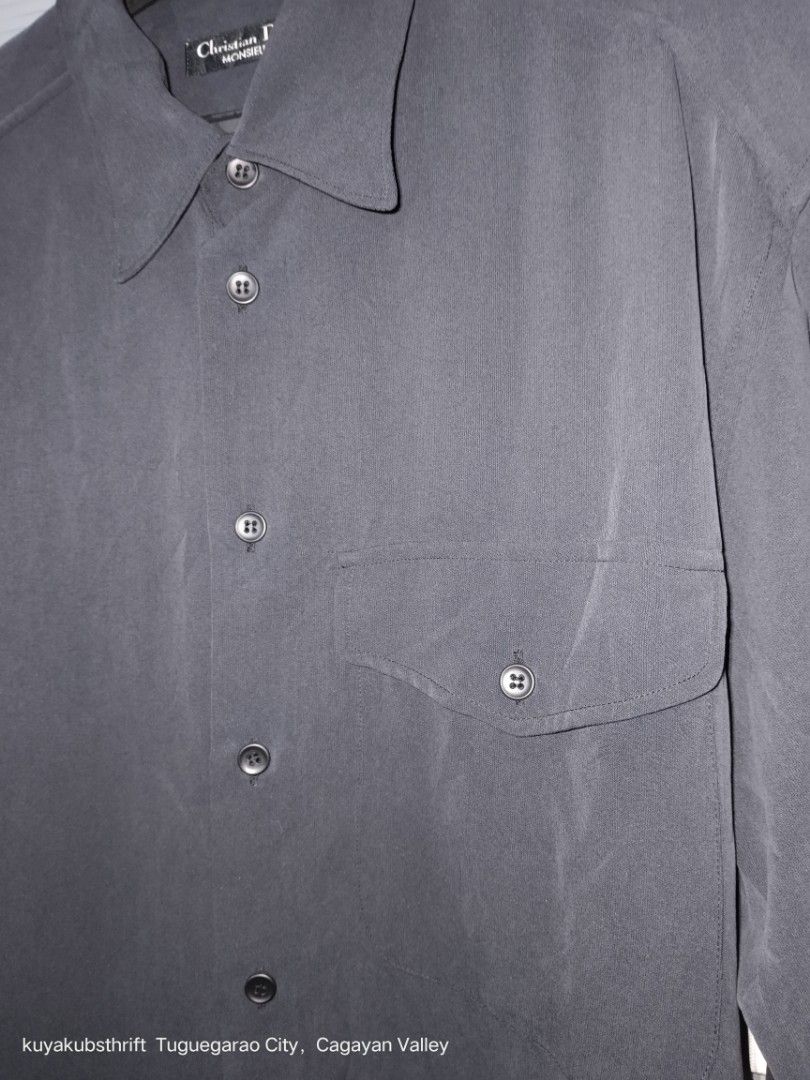 CHRISTIAN DIOR POLO (Category: Luxury Apparel) located in Tuguegarao City. Submitted by kuya_kubs_thriftside (Listing ID 1291861499, Image 3). Description: chriatian dior monsieur length 31 width 23 medium on tag beat fit XL excellent to like new condition hindi sya faded..mahirap lang picturan un color nya..