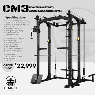 CM3 Power Rack with Crossover