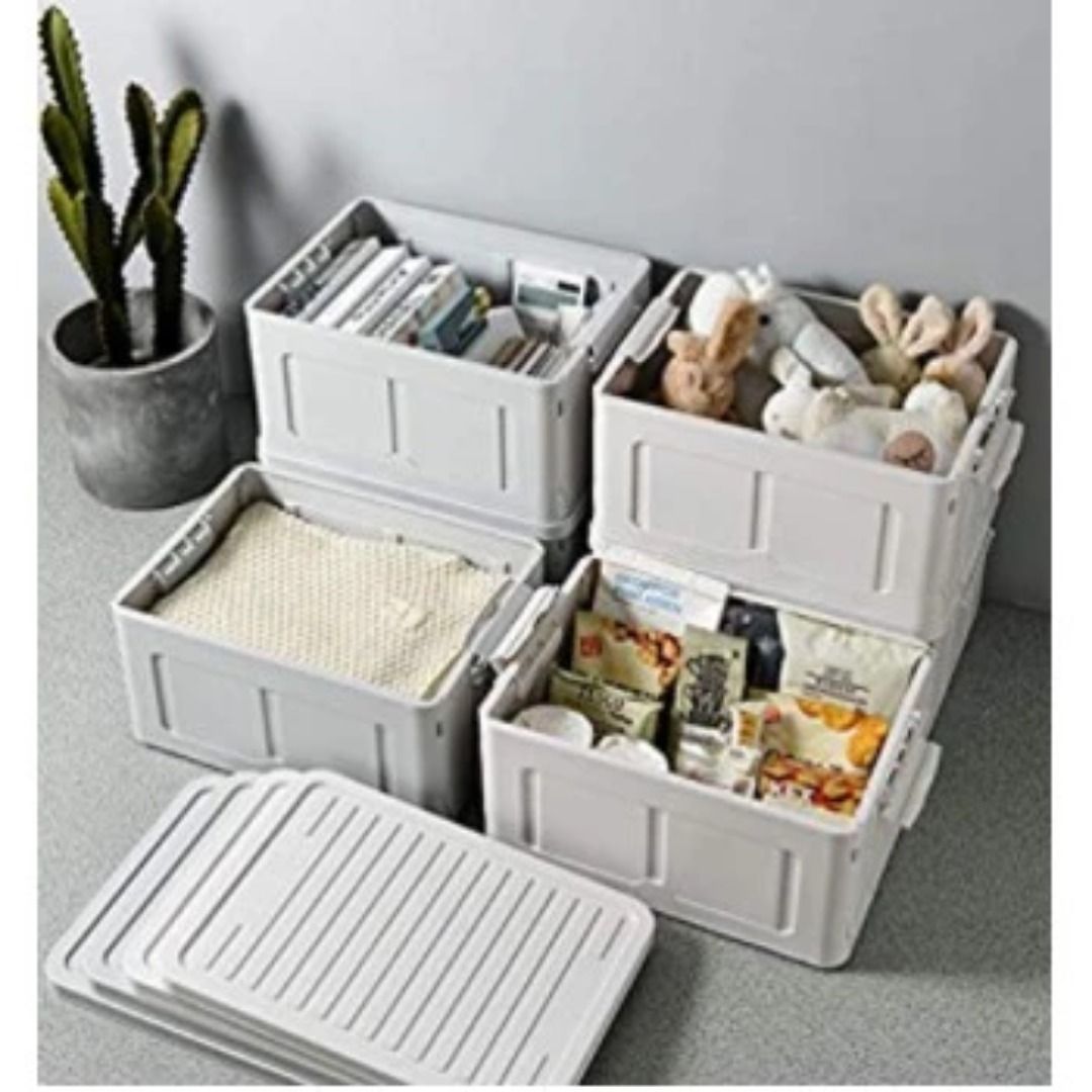 Collapsible Container, Durable Storage Plastic Box, 10L (Category: Storage Boxes & Baskets) located in Quezon City. Submitted by trustrade86136 (Listing ID 1291766025, Image 1). Description: SKU: KC271 Great for use as grocery storage, trunk organizer, toy storage etc, car, home, kitchen, bathroom, bedroom, closet, office, garage, utility room, gym and so on. Made of high-quality BPA FREE polypropylene. Its collapsible design saves space and is e