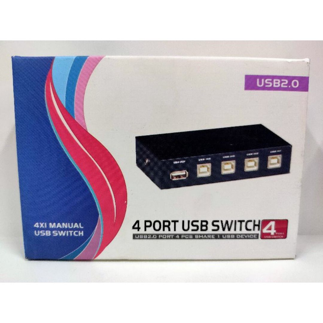 Data Switch (PRINTER SWITCH) USB MANUAL (4ports/2ports) (Category: Cables & Adaptors) located in Manila. Submitted by sdfsolutions (Listing ID 1291841501, Image 3). Description: Note Just fits for common wired printer, can not work with automatic printer Allows 4 PC to share one USB device, for example, printer, scanner, camera with USB Just plug your USB device into the USB port on the sharing switch, and connects 4 PC to the other 4 ports Equip