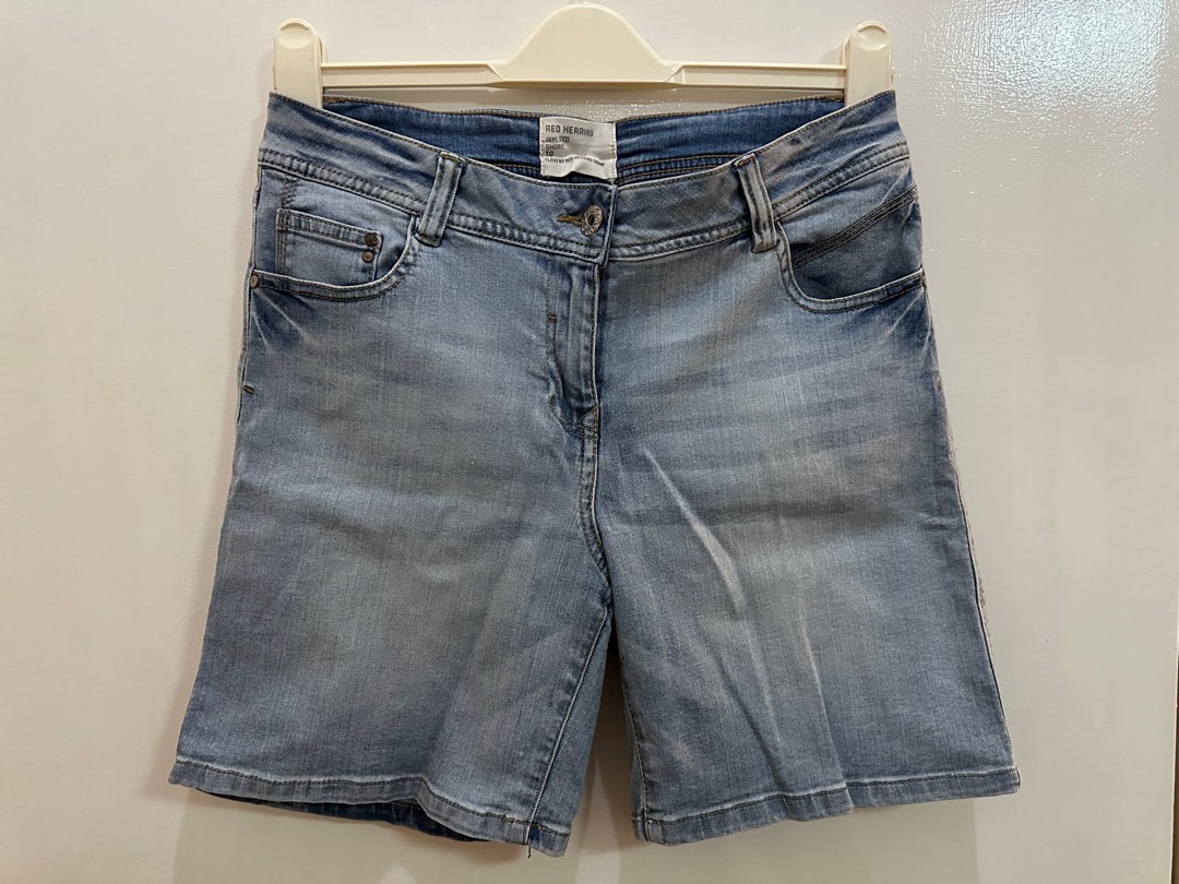 Debenhams Redherring faded denim shorts Women s Fashion Bottoms Shorts on Carousell