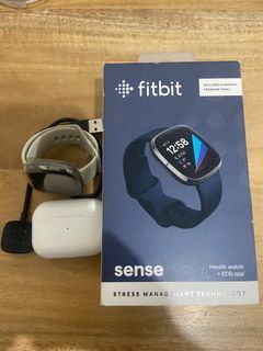 Fitbit Sense and Airpods Pro