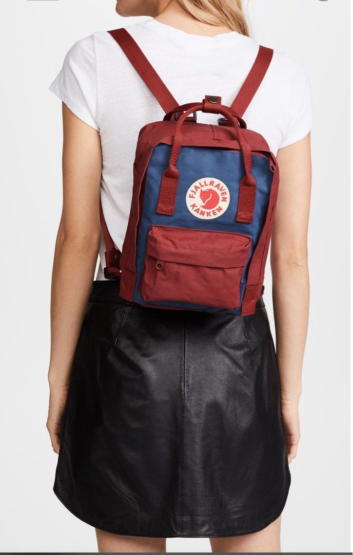 Kanken royal blue ox red best sale