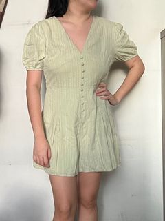Green playsuit