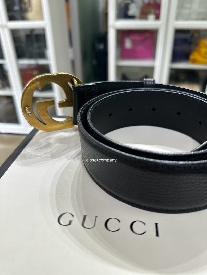 Gucci belt leather double g online