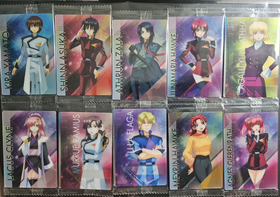 Gundam Seed Freedom WAFERS CARD characters Full set, Hobbies & Toys ...