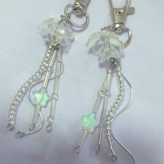 handmade jellyfish phonecharm keychain