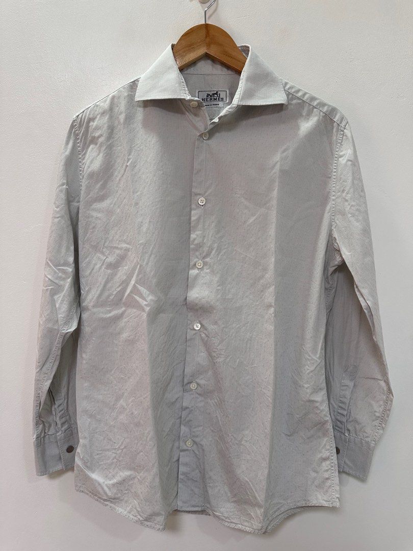 HERMES Dress Shirt Men s Fashion Tops Sets Formal Shirts on Carousell