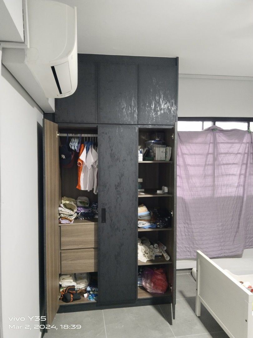 厨房柜，HDB BTO 翻新，家居室内设计，定制衣柜，定制电视柜，定制鞋柜，定制储物柜。62863094144257113