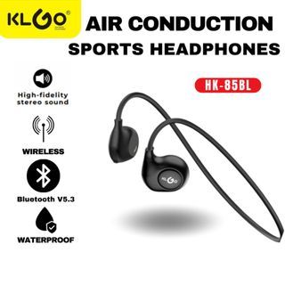 KLGO HK-85BL Wireless Air Conduction Sports Necklace Headphone Bluetooth With Noise Cancellation