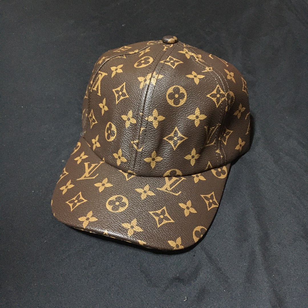Louis vuitton leather baseball cap outlet