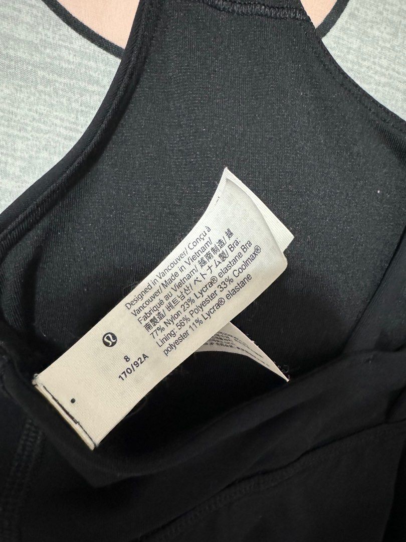 lululemon Energy Longline Bra Medium Support, Women's Fashion, Activewear  on Carousell