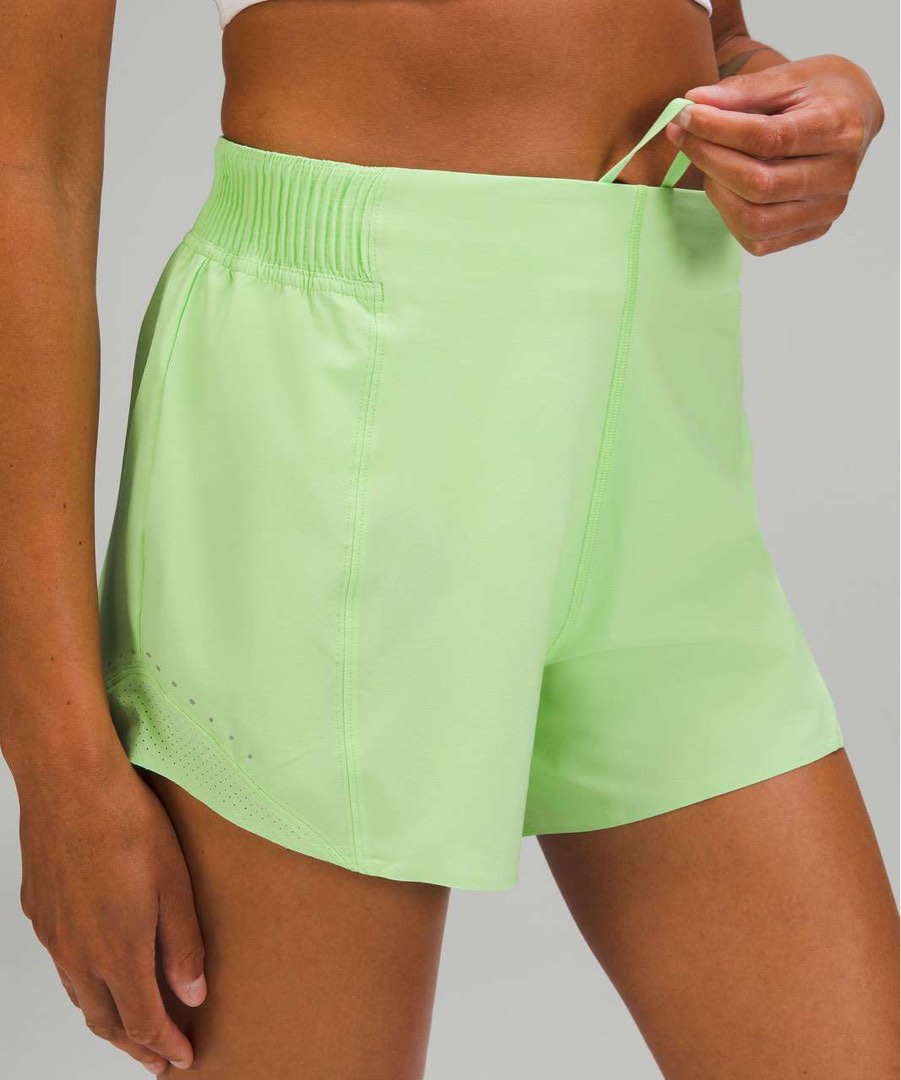 BN Lululemon Hotty Hot shorts 4” HR in White , Women's Fashion, Activewear  on Carousell