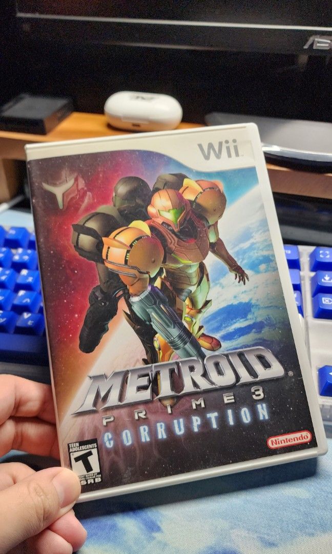 Metroid Prime Corruption Wii (Category: Nintendo) located in Pasig City. Submitted by perkinpumkin (Listing ID 1291867832, Image 1). Description: US Version Nintendo Wii.
