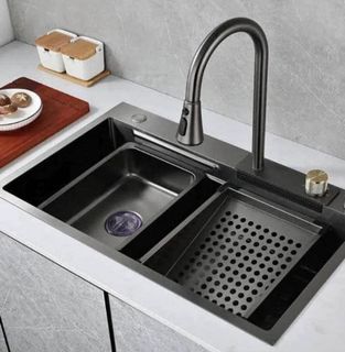 Modern Kitchen Sink with Faucet and Fittings