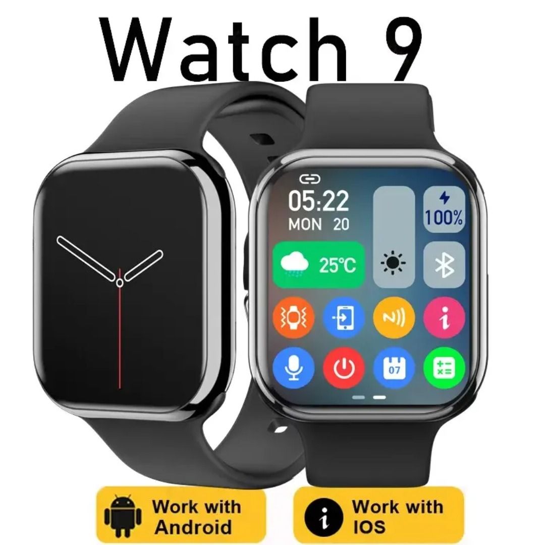 NEW Smart Watch 9 NFC BT Call Heart Rate Sport Fitness Waterproof Amoled Screen Wireless Charging 450Mah Men Women For IWO Watch Carousell