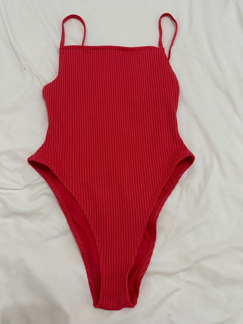 Forever 21 red one piece swimsuit online