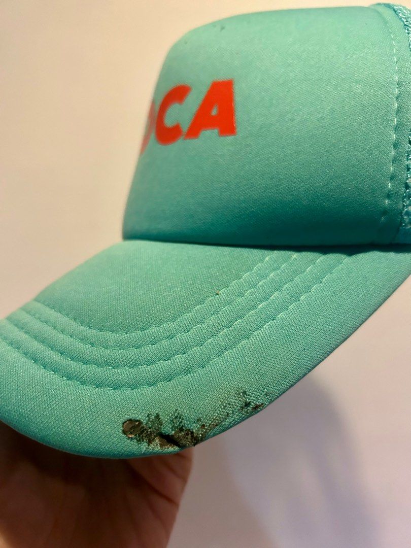 Original Bella LOCA Cap (Vamos Brand) (Category: Caps & Hats) located in Makati City. Submitted by calstore (Listing ID 1291720017, Image 3). Description: Original trucker cap from Bella (Vamos Brand) Only issue is a stain (please check photo) can be taken out and cleaned. RFS : Decluttering.