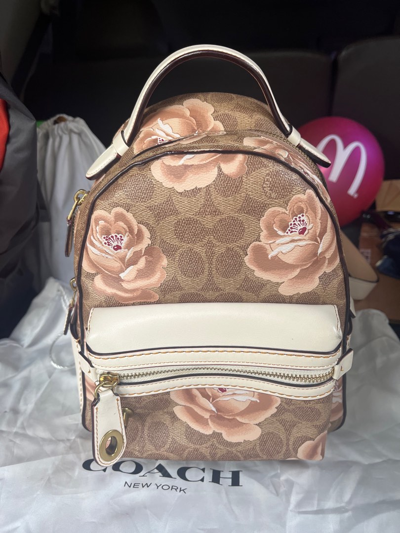 Campus backpack 23 in signature rose print deals
