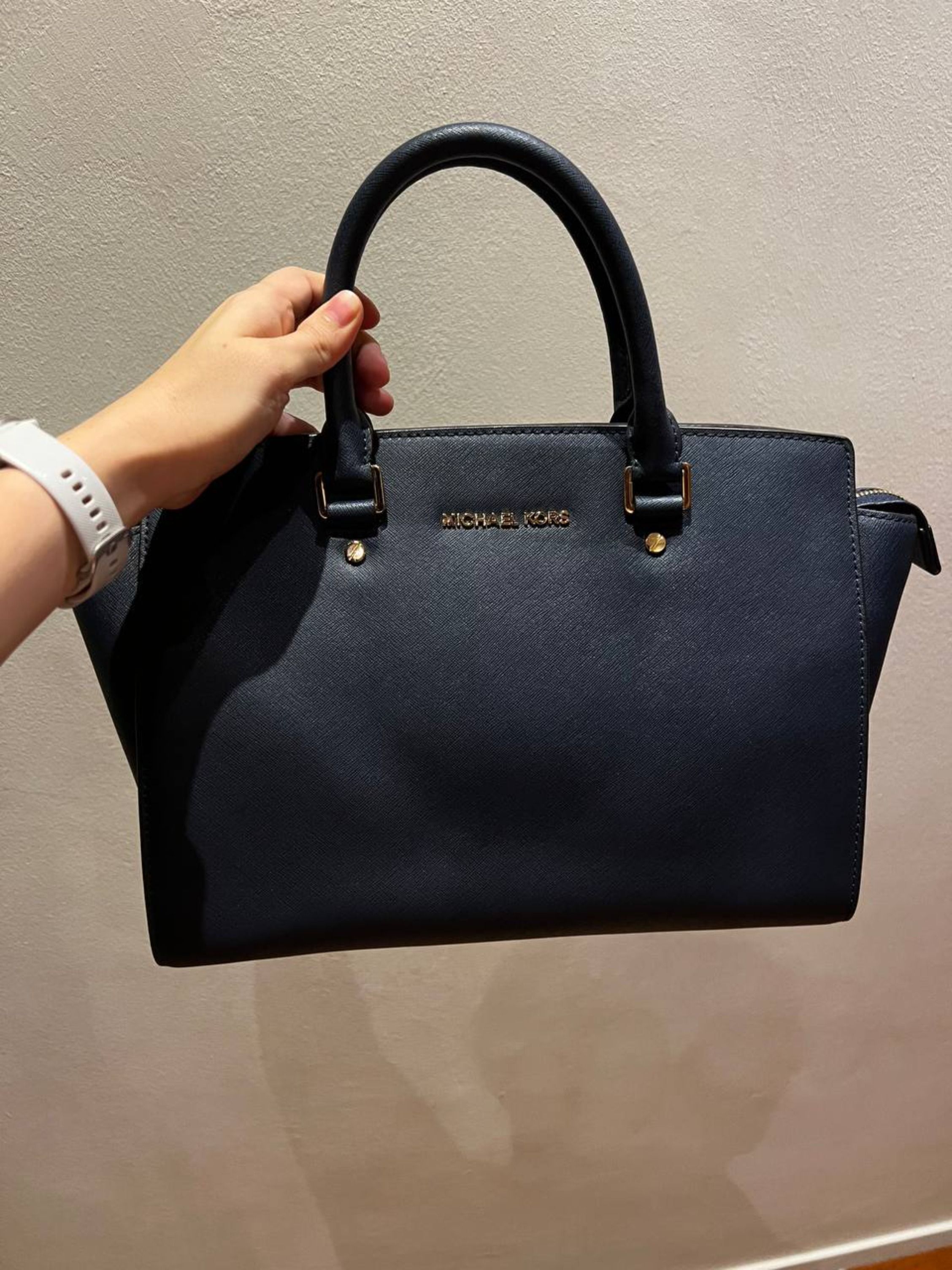 Michael kors shop selma medium navy