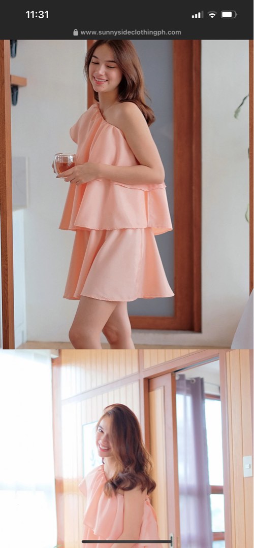 Sandy Mini dress - Peach Fuzz – Sunnyside Clothing Ph