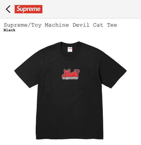 PO Supreme Devil Cat Tee SS24 Men s Fashion Tops Sets Tshirts Polo Shirts on Carousell