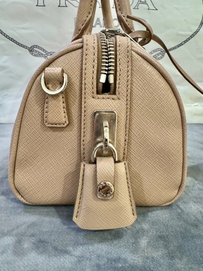 Prada BN Mini Boston Bag, Luxury, Bags & Wallets on Carousell
