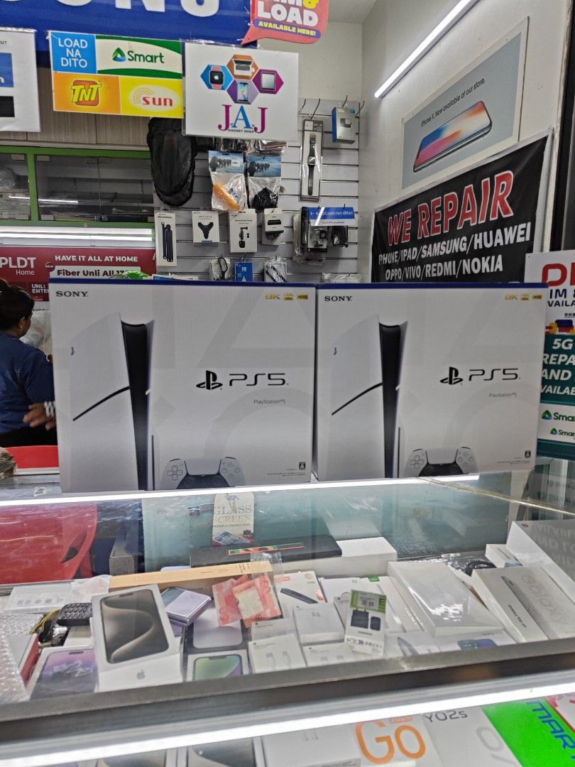 Ps5 slim 1tb (Category: PlayStation) located in San Juan City. Submitted by nerizapagara (Listing ID 1291771996, Image 1). Description: ps5 slim 1tb brandnew sealed 1 year warranty.