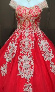 Rent Red Ball gown