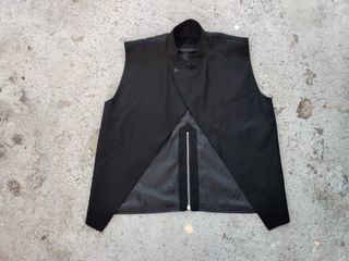 Rick owens DRKSHDW Dark Shadow cotton vest sleeveless tatlin jacket  coat