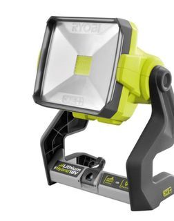 Ryobi P721 18V cordless Hybrid 20-watts LED Work light Auto-volt, (Tool only - No Battery and charger), Dual power, 20-Watt LED Work Light operates with any RYOBI 18-Volt battery or with electric power using an extension cord, Brand new in box.