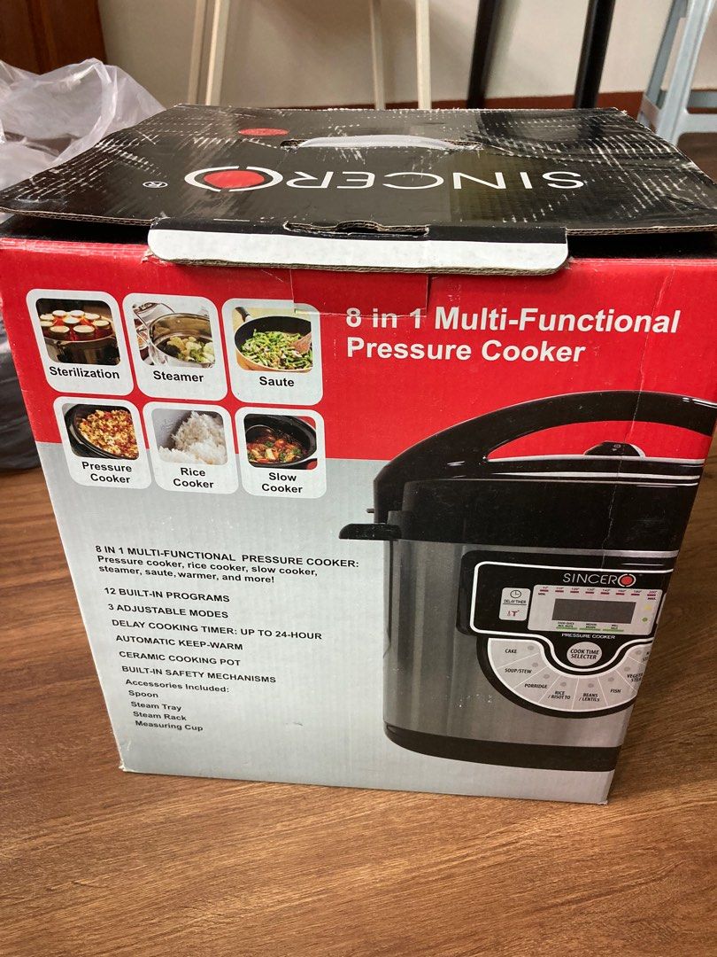 SINCERO 8 IN 1 ELECTRIC PRESSURE COOKER