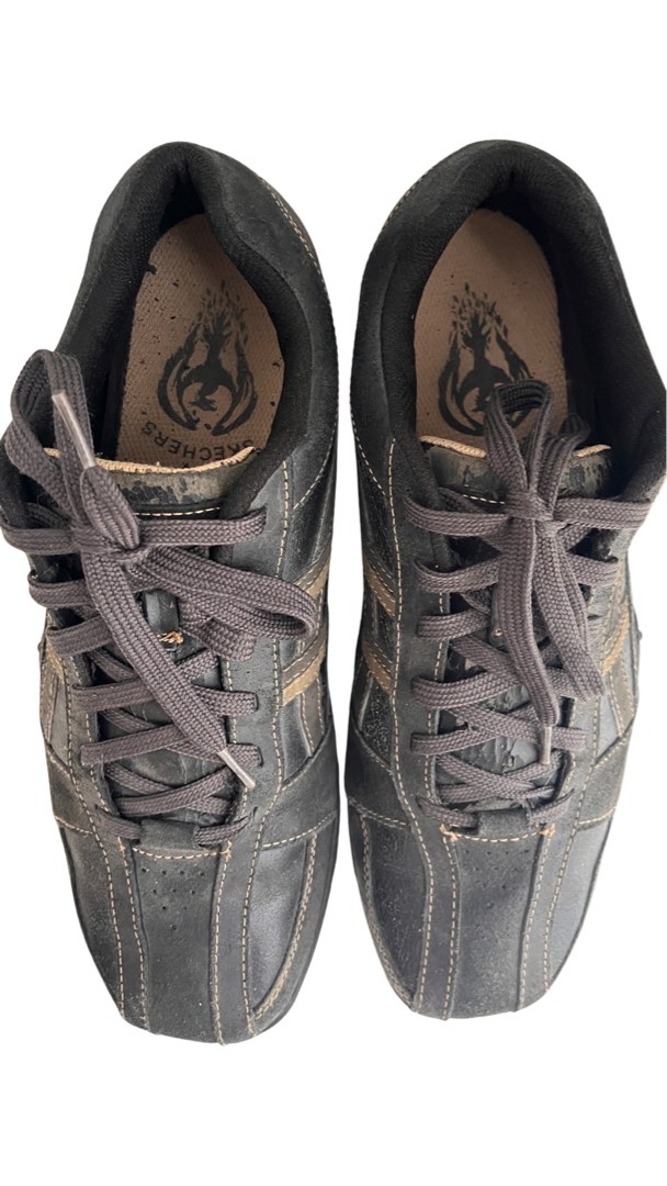 Skechers Mens Urbantrack Browser Sneakers Black 61751 Lace Up Low